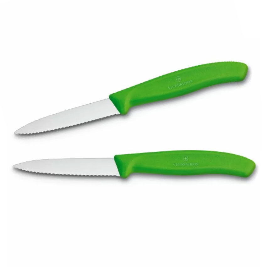 Victorinox Schilmes Groen 8 cm RVS kartel 2 stuks