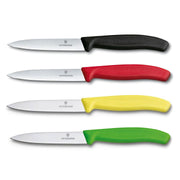 Victorinox Schilmes 8 cm RVS glad set van 4 verschillende kleuren (zwart, rood, geel, groen)