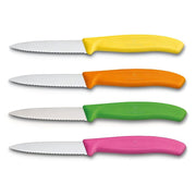Victorinox Schilmes 8 cm RVS kartel set van 4 verschillende kleuren (geel, oranje, groen, roze)