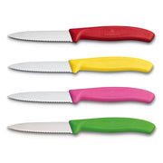 Victorinox Schilmes 8 cm RVS kartel set van 4 verschillende kleuren (rood, geel, roze, groen)