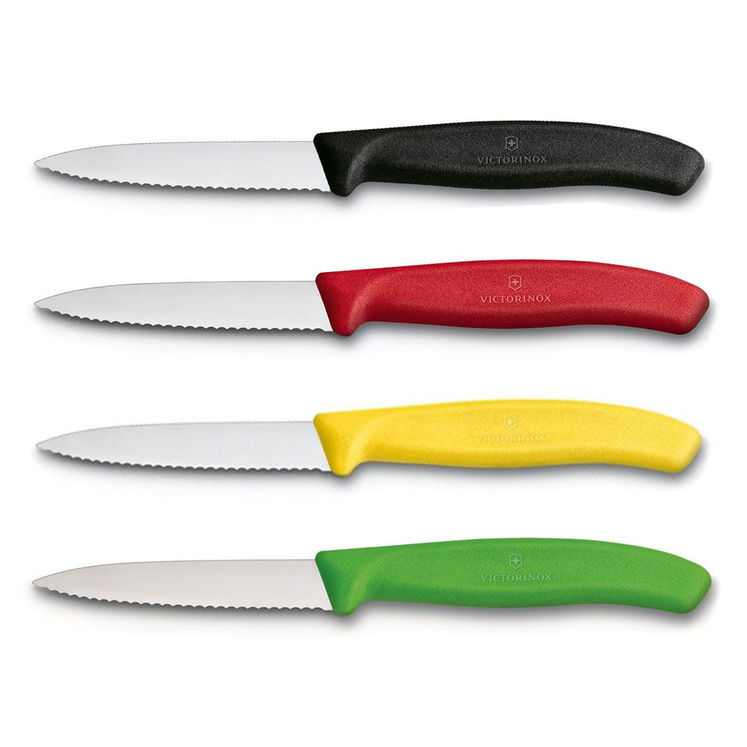 Victorinox schilmes 8 cm RVS kartel set van 4