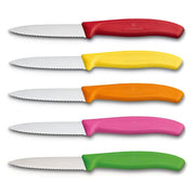 Victorinox Schilmes 8 cm RVS kartel set van 5 verschillende kleuren (rood, geel, oranje, roze, groen)