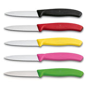 Victorinox Schilmes 8 cm RVS kartel set van 5 verschillende kleuren (zwart, rood, geel, roze, groen)