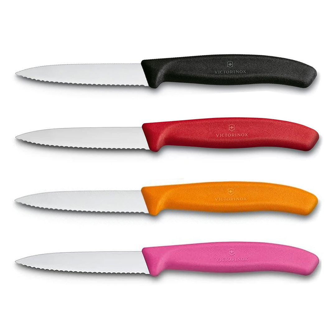Victorinox schilmes 8 cm RVS kartel set van 4
