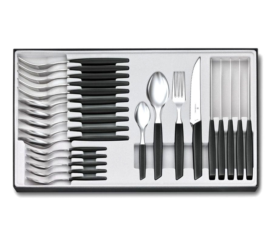 victorinox-swiss-modern-bestekset-24-delig-zwart