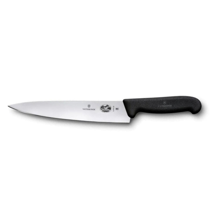 victorinox fibrox koksmes rvs zwart kunststof 22 cm