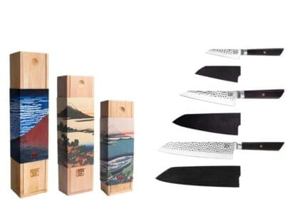 kotai bunka essentials set met officemes, groentemes en koksmes kiritsuke
