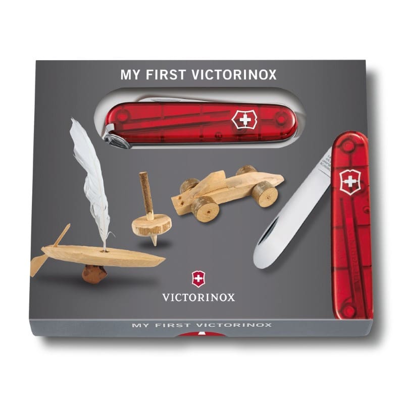 My First Victorinox Blue Transparant Zakmes box