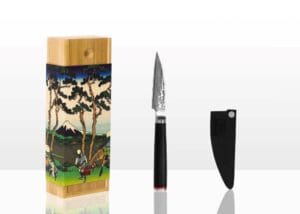 kotai pakka damascus schilmes 9 cm pakkahout met mesbeschermer en doos