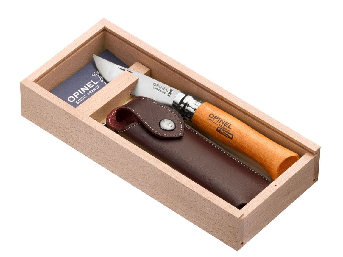 Opinel Zakmes N°08 RVS Virobloc Met Etui In kist