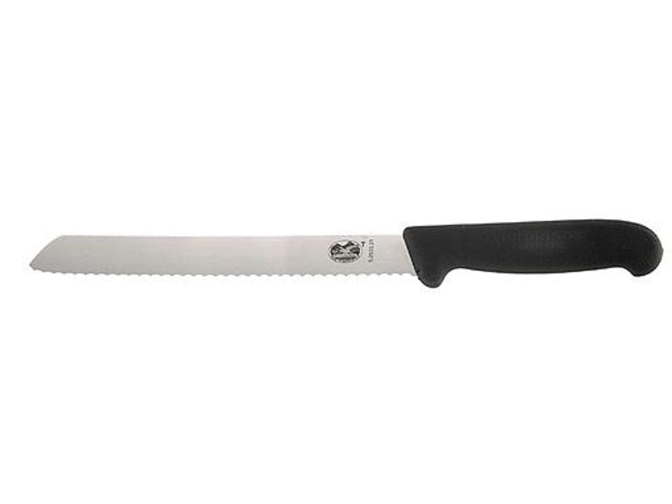 victorinox fibrox broodmes 21 cm rvs kunststof zwart