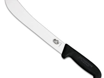 victorinox fibrox slagersmes rvs zwart kunststof 36 cm
