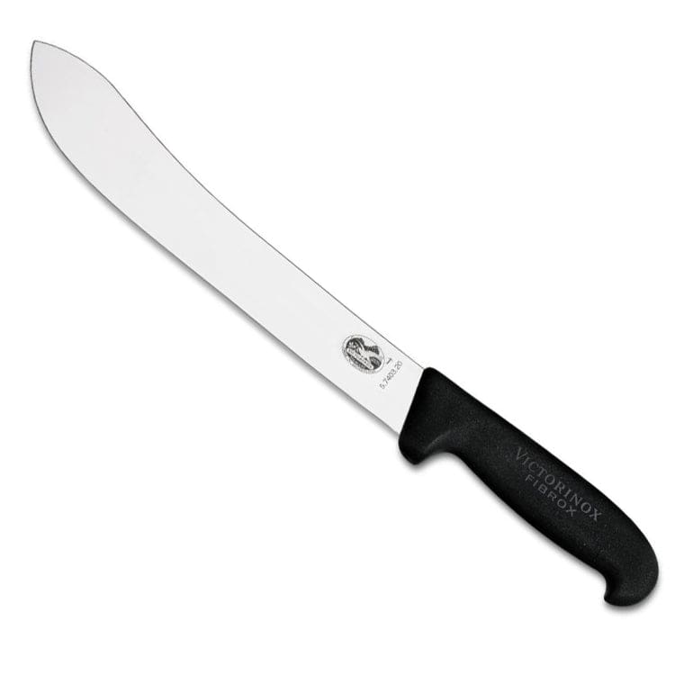 victorinox fibrox slagersmes rvs zwart kunststof 36 cm