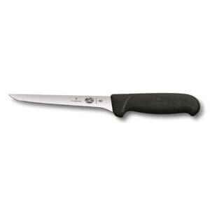 victorinox fibrox uitbeenmes rvs zwart kunststof 15 cm