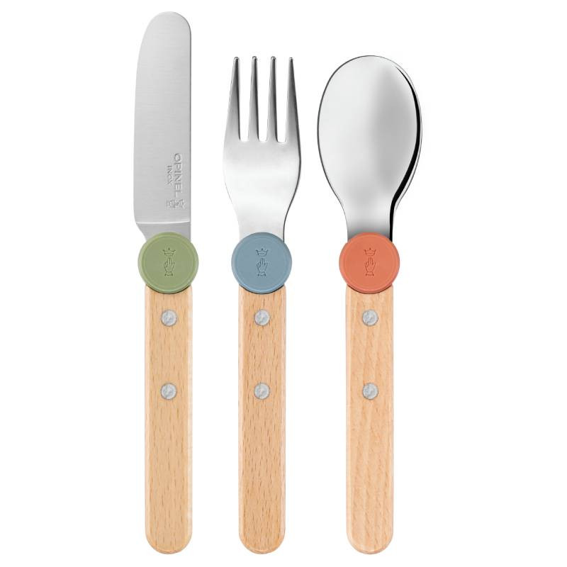 Opinel Le Petit Gourmet kinderbestek 3-delig multi