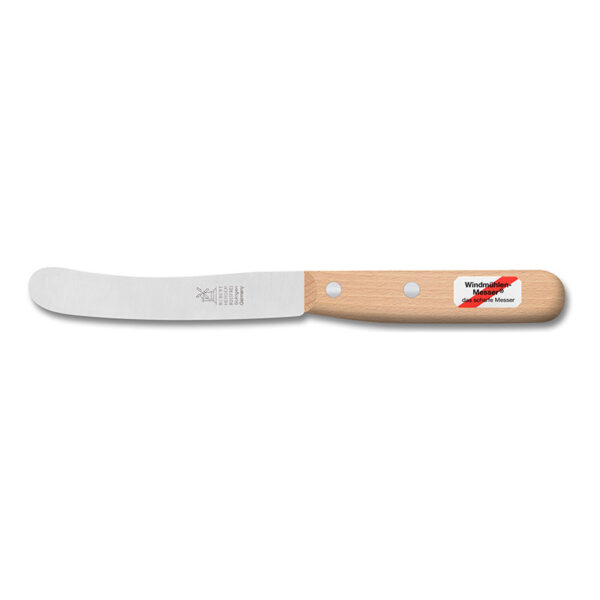 Robert Herder ontbijtmes roodbeuken RVS 10 cm blister