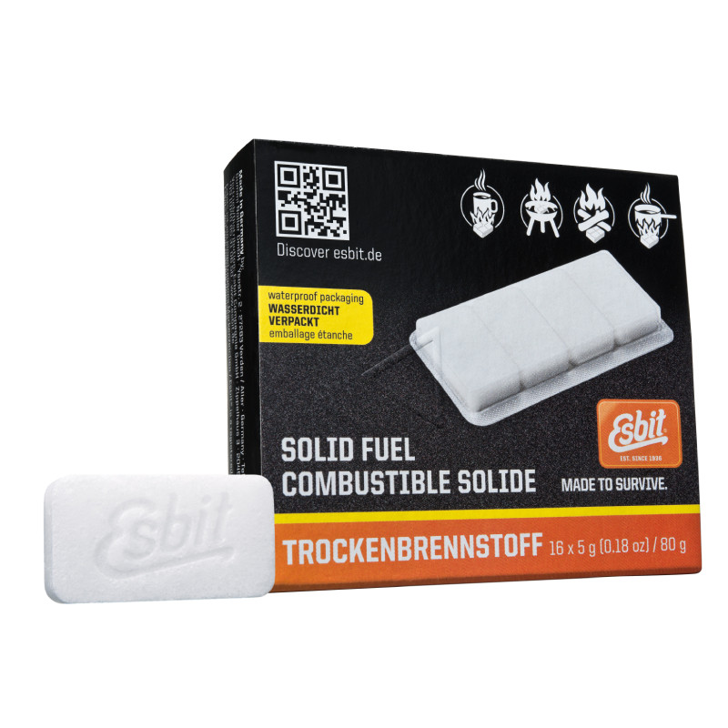 Esbit solid fuel tabletten 16 stuks van 5 gram – levertijd 3–5 werkdagen