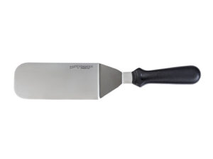 Diamant Sabatier geknikte bakspaan RVS zwart 24 cm skinkaart