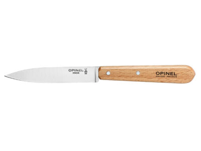 Twee Opinel N°112 Inox officemessen met beukenhouten handvat