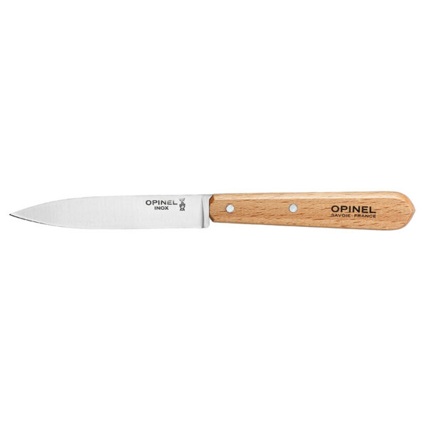 Twee Opinel N°112 Inox officemessen met beukenhouten handvat