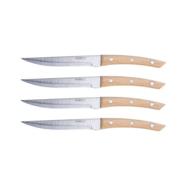 Homey's Bokträ steakmessenset glad 13 cm 4-delig