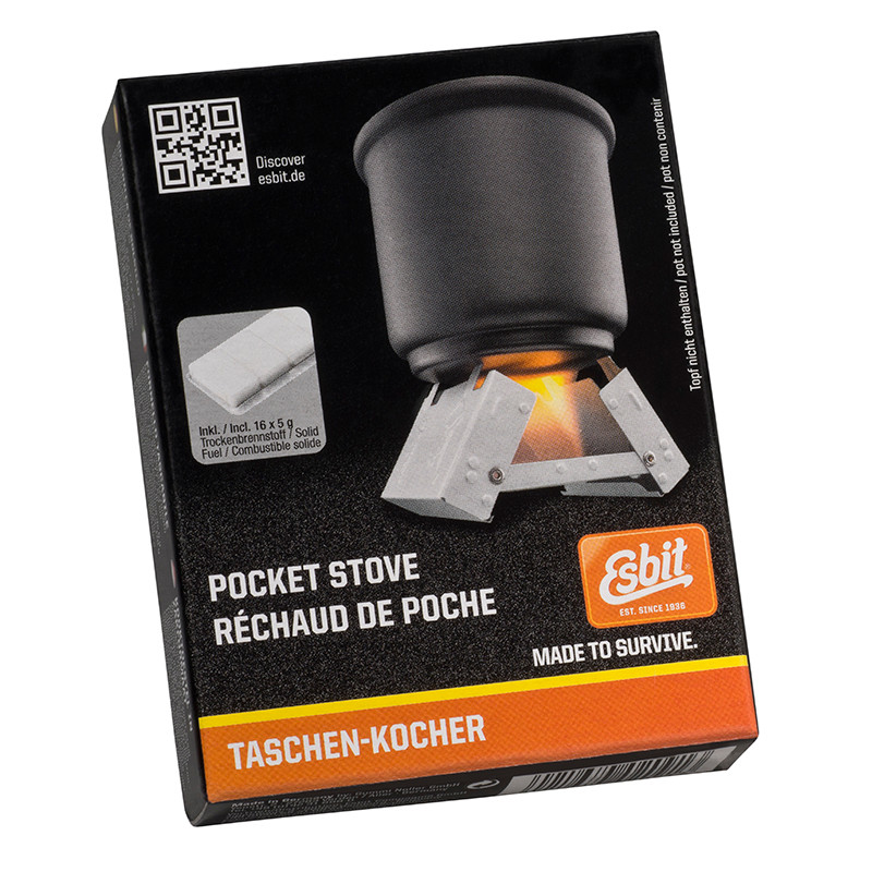 Esbit Pocket Stove S met zestien brandstoftabletten