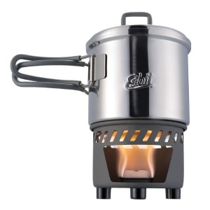 Esbit Solid Fuel kookset 585 ml zilver met pot en brander