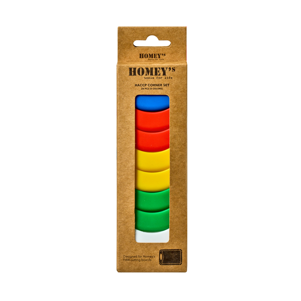 Homey's FIBR rubberen hoekjes HACCP 20 stuks