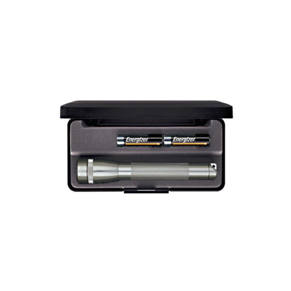 Maglite Mini AA zaklamp grijs aluminium in cassette
