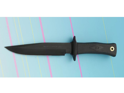 Muela Scorp military mes zwart 18 cm