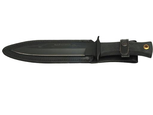 Muela Scorp military mes zwart 19 cm