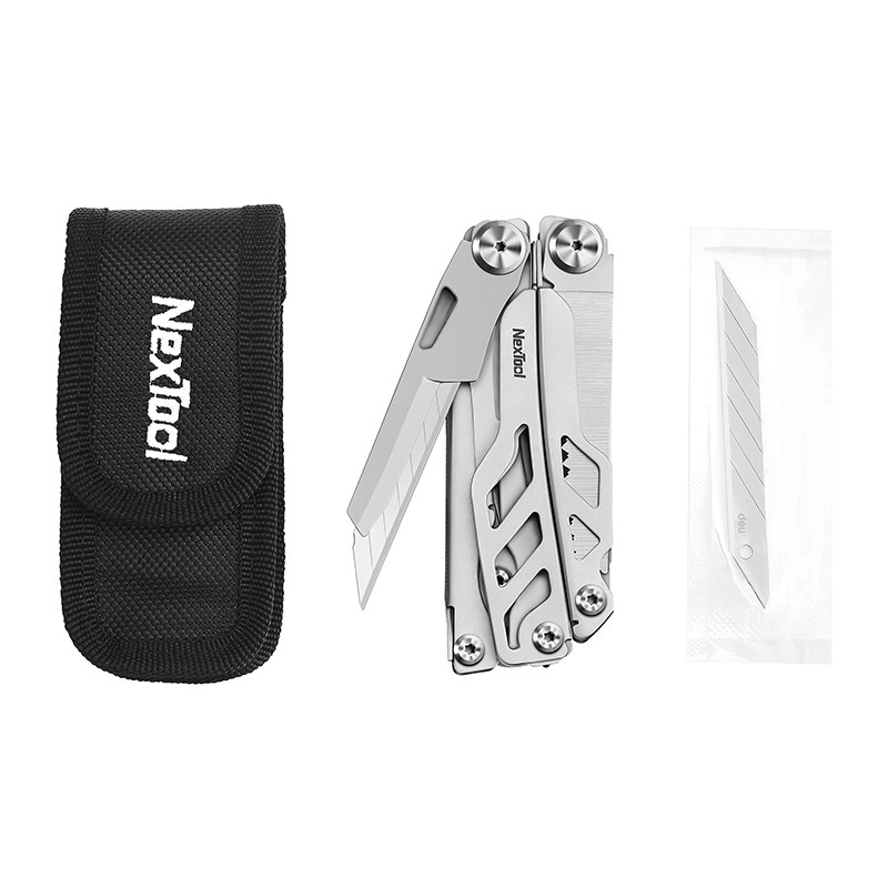 NexTool Flagship Pro multitool met vervangbaar mes 16 functies