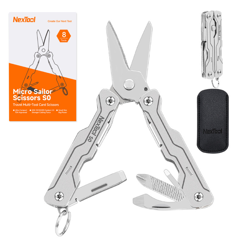 NexTool Micro Sailor S0 multitool zilver 8 functies
