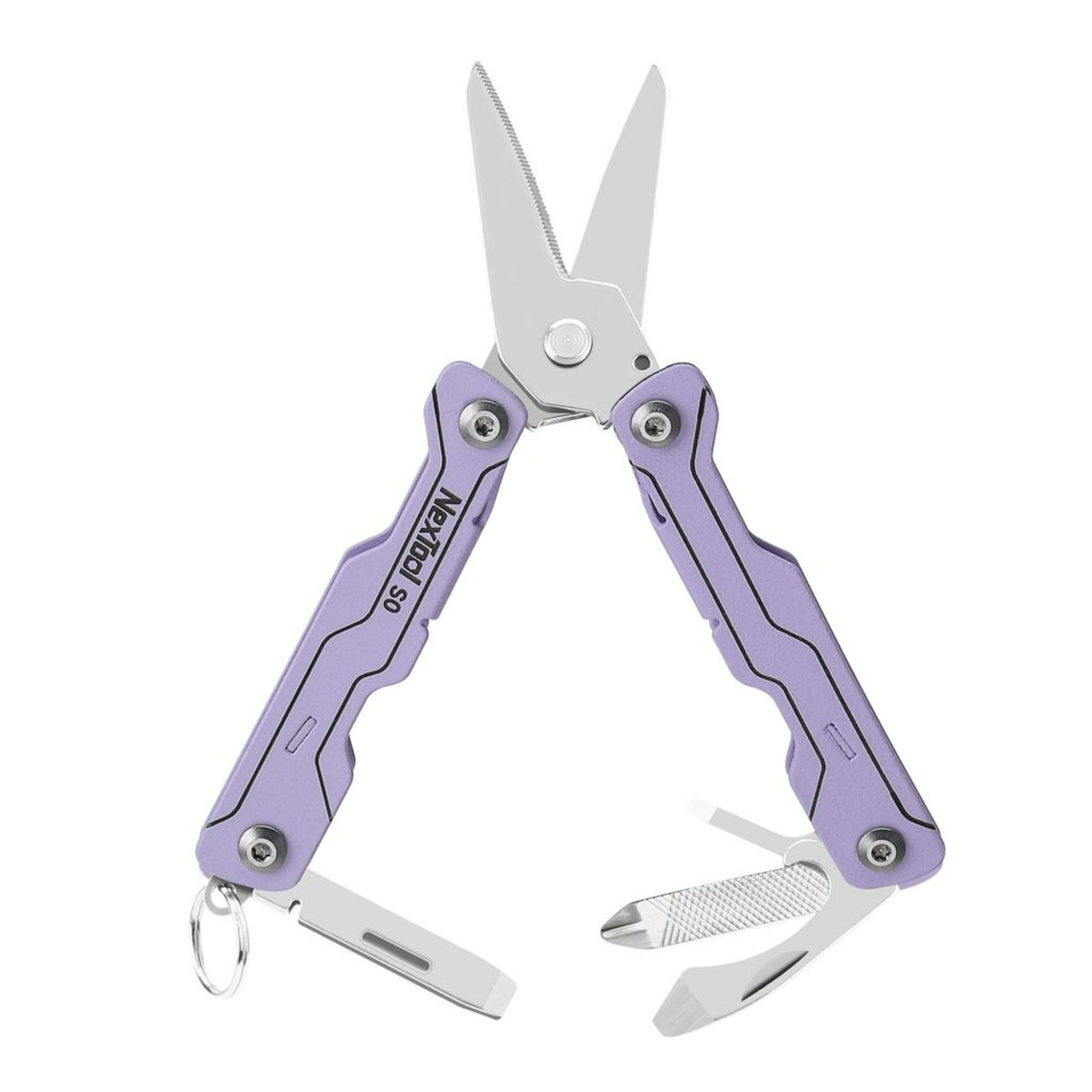 NexTool Micro Sailor Scissors S0 multitool paars 8 functies