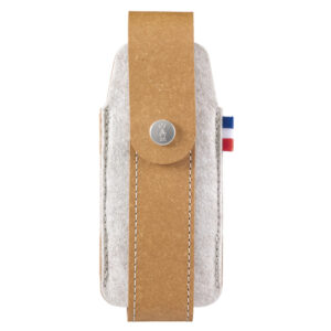 Opinel etui gerecycled leer bruin maat M