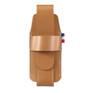 Opinel leren etui bruin in doos