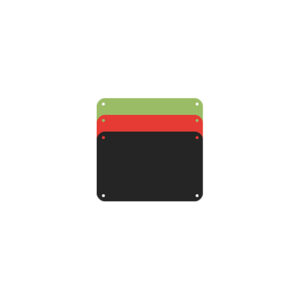 Profboard Private Collection vervangende snijplaten grijs, rood en zwart, 3 stuks