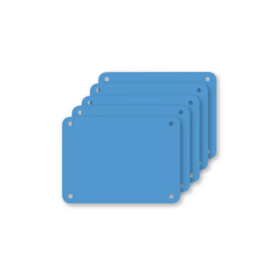 Profboard serie 1000 snijplaten blauw 30 x 40 cm, 5 stuks