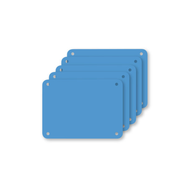 Profboard serie 1000 snijplaten blauw 30 x 40 cm, 5 stuks