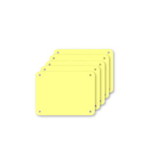 Profboard serie 1000 snijplaten geel 30 x 40 cm, 5 stuks