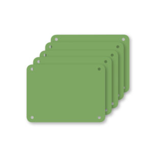 Profboard serie 1000 snijplaten groen 30 x 40 cm, 5 stuks
