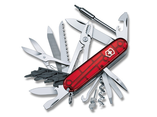 Victorinox CyberTool zakmes transparant rood 41 functies