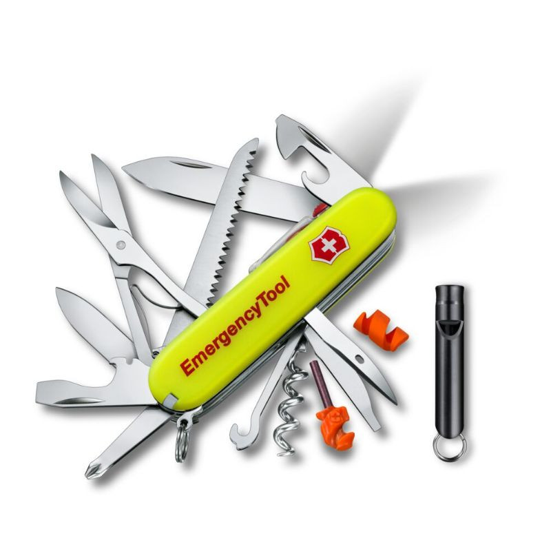 Victorinox Huntsman Emergency Tool zakmes fluo geel