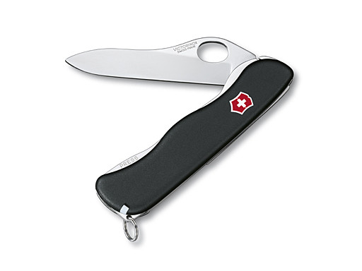 Victorinox Sentinel zakmes zwart met clip