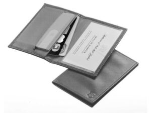 Victorinox leren etui zwart voor SwissCard