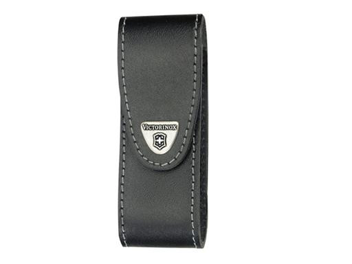 Victorinox leren riemetui zwart voor dik Lockblade