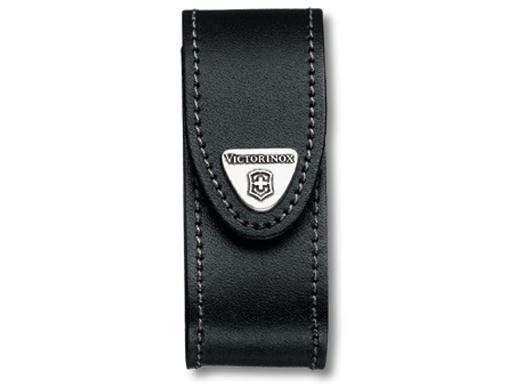 Victorinox leren riemetui zwart voor zakmes 2-4 lagen